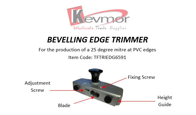 Bevel edge trimming tool kevmor 